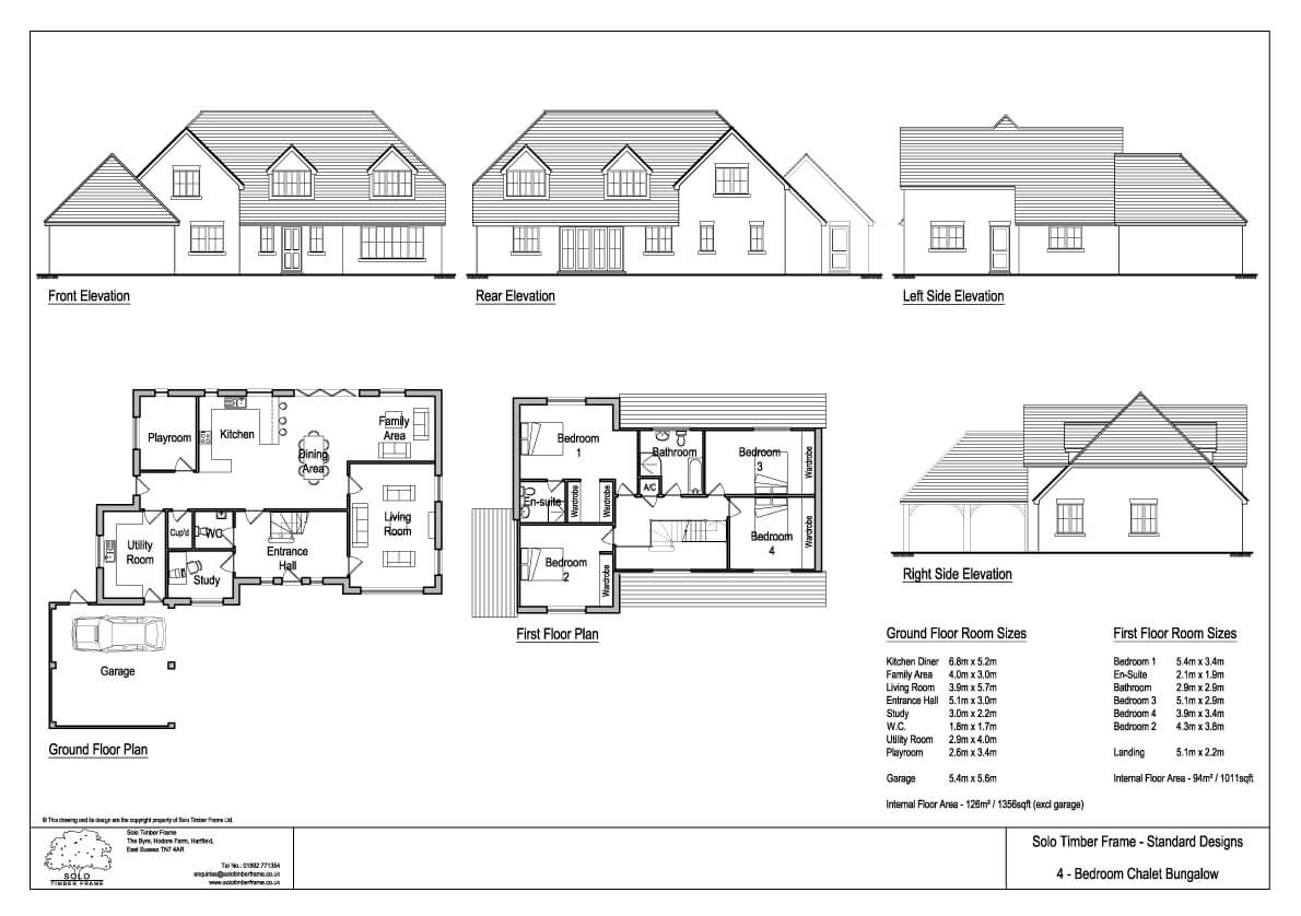 Friends Clump 4 Bedroom  Chalet Design  Solo Timber  Frame 