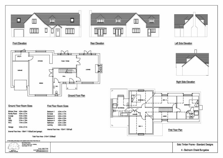 Twyford 4 Bedroom Chalet Design - Designs - Solo Timber Frame