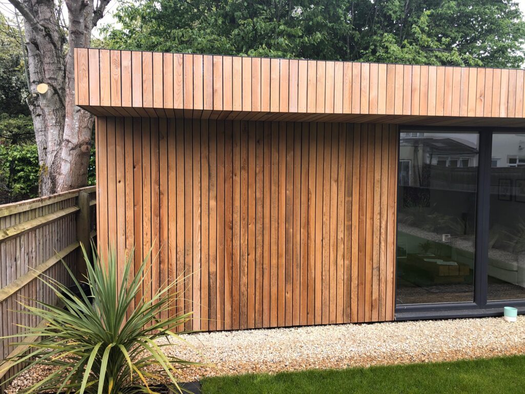 Timber Frame garden office exterior