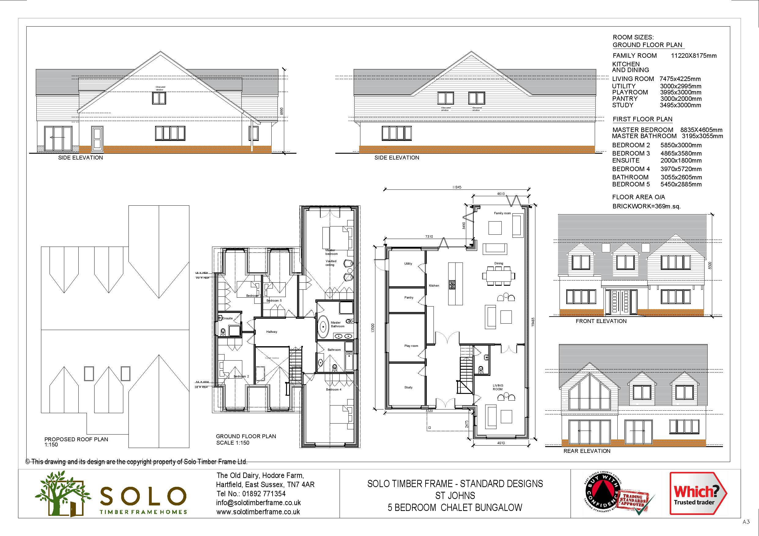 NEW DESIGN - St Johns 5 Bedroom Chalet Design